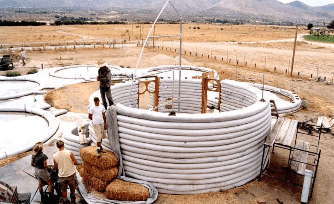 Cal-Earth Superadobe Construction